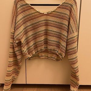 Grey Bandit Striped Sweater